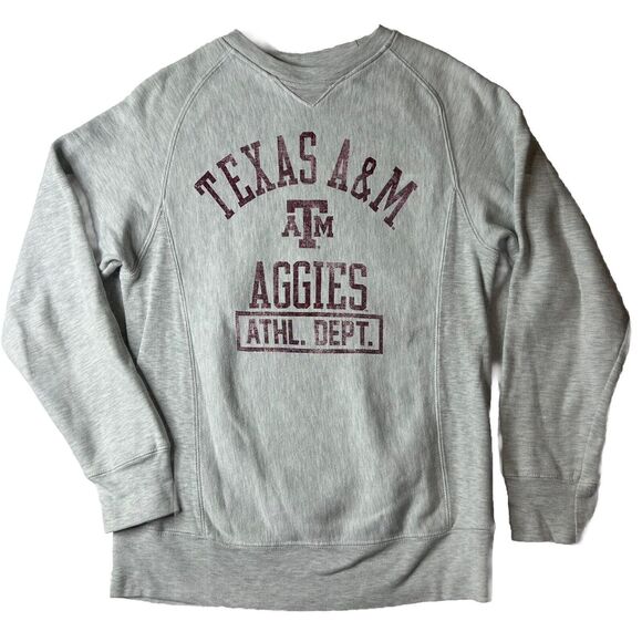 Rivalry Threads 91 Women’s S Texas A&M Pullover Crewneck Gray - Picture 1 of 9